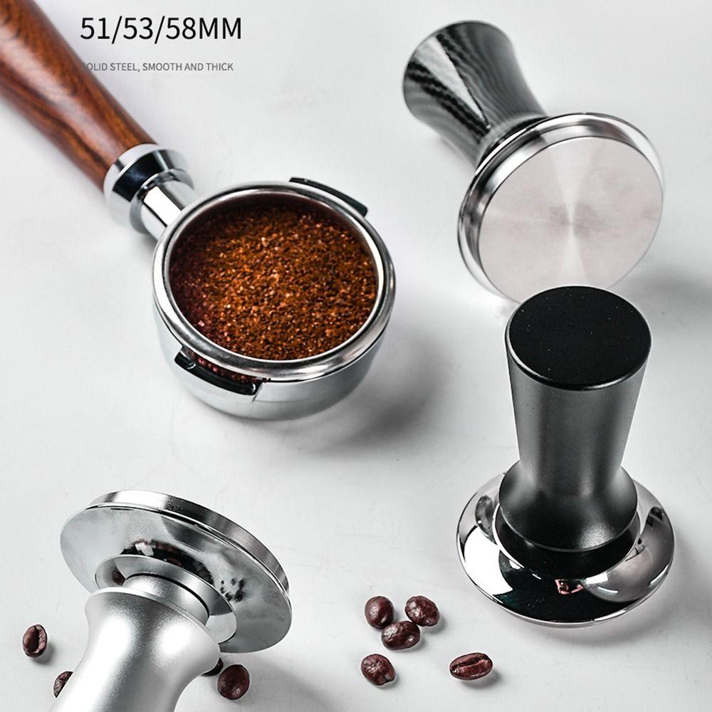 Flat/Thread Base Stainless Steel Coffee Tamper Spring Loaded Tamper  Coffee Shop