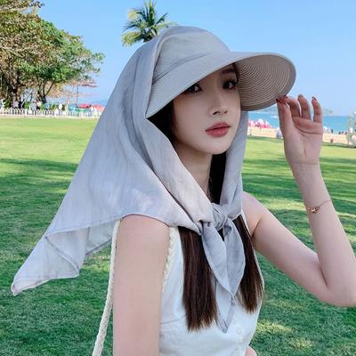 Neck Protection Sun Hat UV Protection Baseball Cap Korean American Style Headscarf Hat