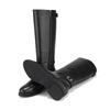 Barbara Leather Daily Trendy Riding Long Boots Black Bbi850bk