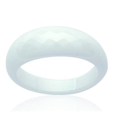 Designer Ring 'Mineralia' White - 8 Mm