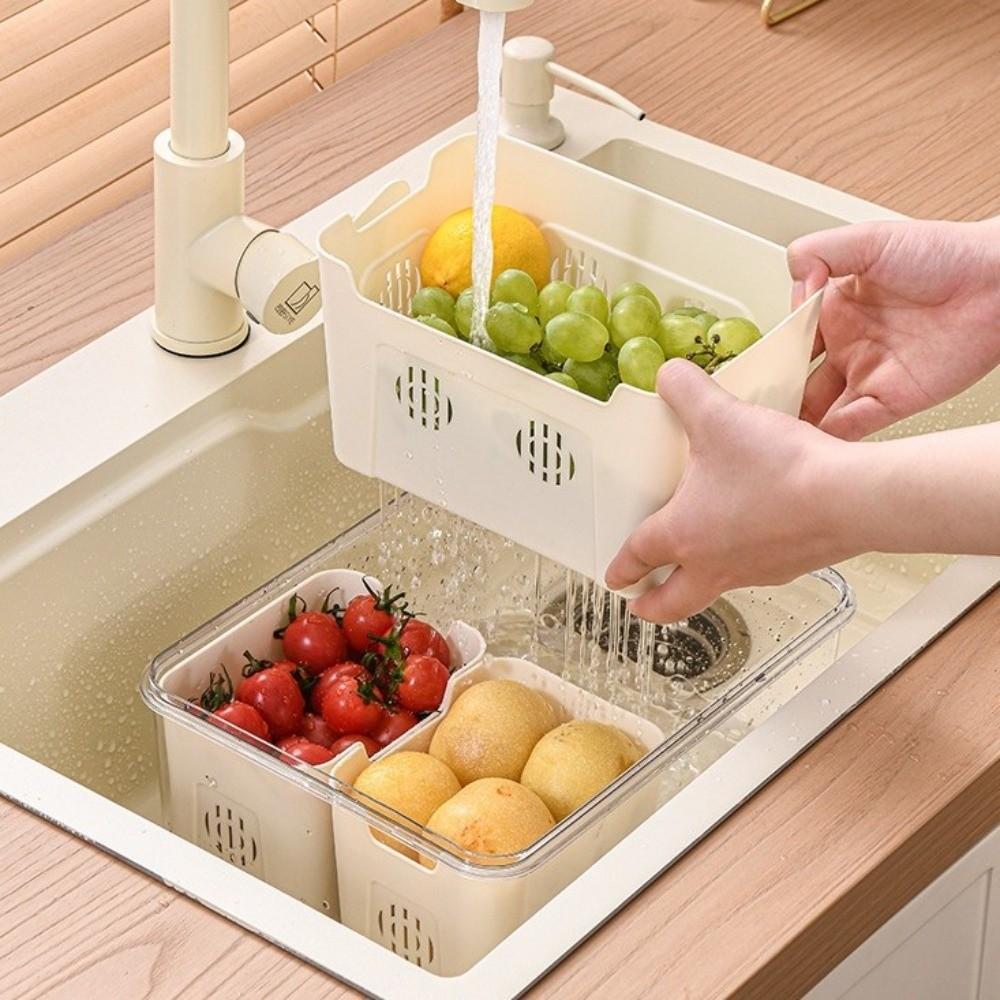Large capacity Food Storage Boxes 2/3/4/8 grids Compartment Storage Container