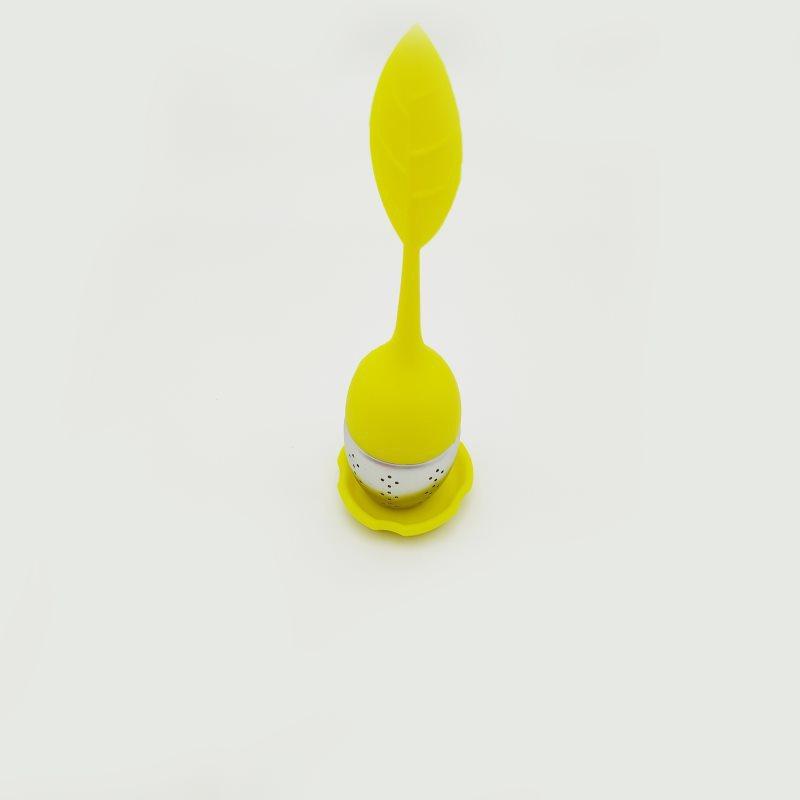 Haushalt Silikon Tee Sieb Süßes Blatt Muster Teefilter Teekanne für Loseblatt Kräuter Gewürz Filter Werkzeuge