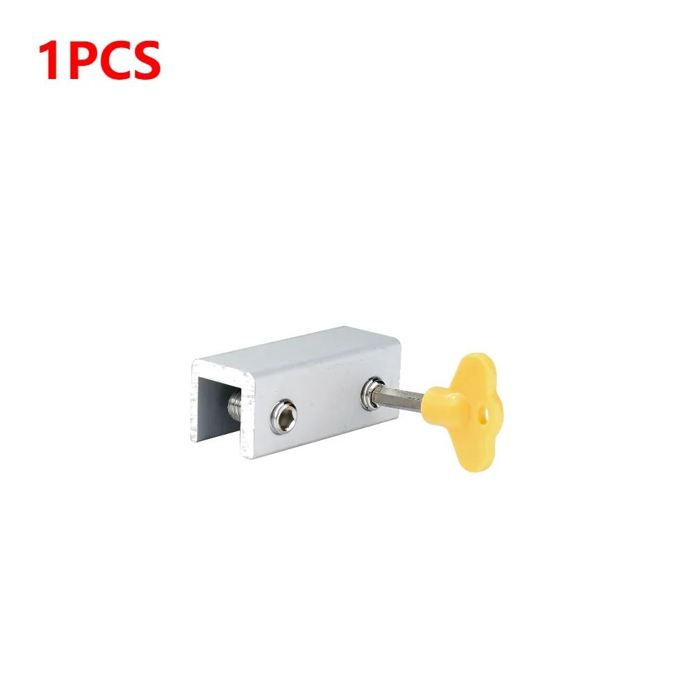10-1Pcs Aluminum Alloy Window Lock Stopper Sliding Window Anti-theft lock Window Sliding Door Baby Kids Child Safety Doors Lock