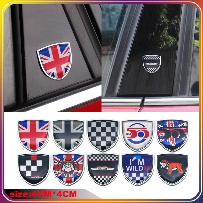Personality Style Metal Car Sticker Body Badge Door Trim Decal For Mini R56 F55 F56 R57 R58 R60 Clubman Countryman Cooper ONE S