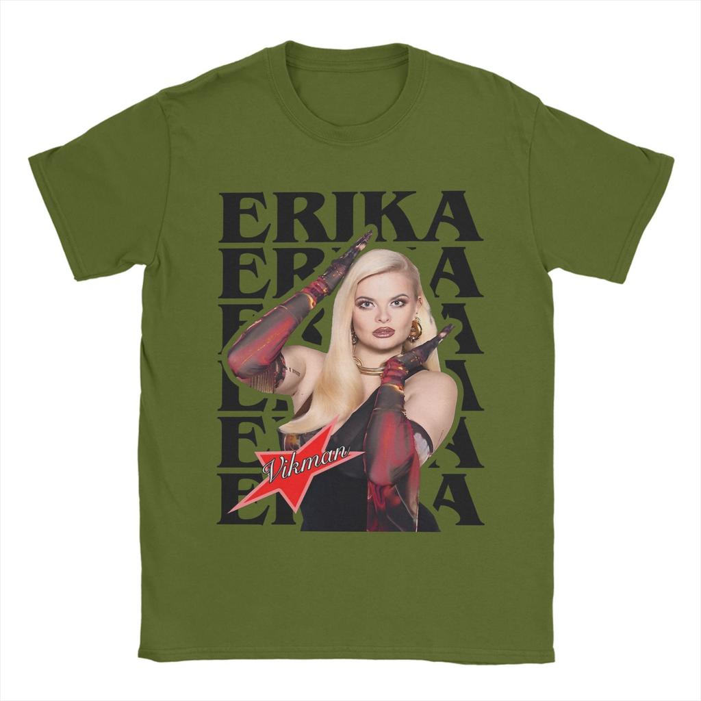 Erika Vikman Ich Komme Eurovisions 2025 Finland Accessories Men Women T Shirts Pure Cotton Tee Graphic Printed  T-shirt Clothing