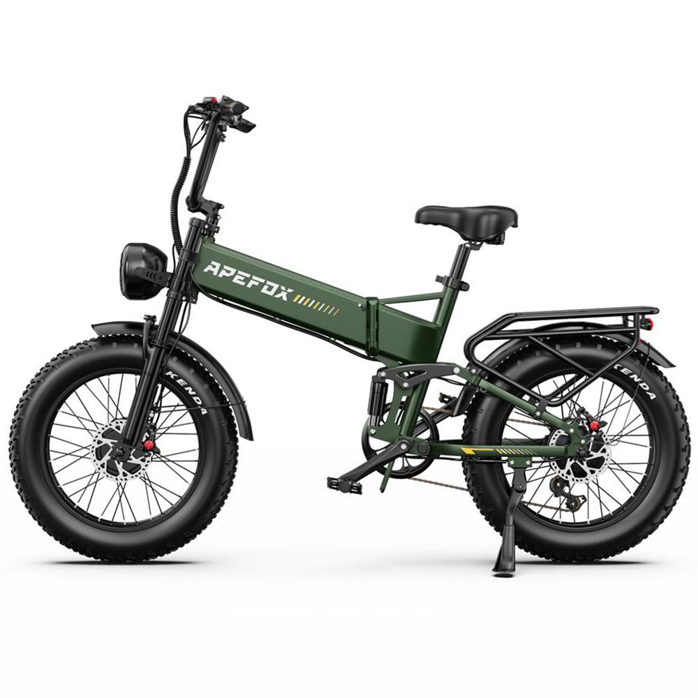 Skladací elektrický bicykel Apefox Rh20 2x 750W Motor 20"x4.0" Pneumatika 7-rýchlostný Terénny Elektrický Bicykel pre Dospelých 48V 22.5Ah Dvojité Hydraulické Kotúčové Brzdy