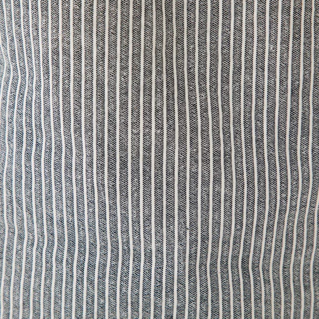 Watanosato Made In Japan Hickory Pattern Crepe Woven Casual Jinbei for Boys Gray (Size 90, Stripes)
