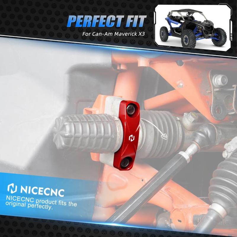NICECNC UTV Aluminium Steering Rack Mount Plate For Can Am Maverick X3 Max R RR 4x4 2017-2021 709402021
