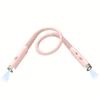 1PC Multi-function Neck-mounted Reading Light with 3 Brightness and Color Modes - Supports USB Charging, Adjustable Telescopic Arm