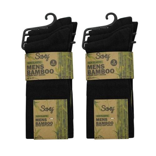 Soxy Mens Mid Calf Bamboo Socks (Pack of 12)
