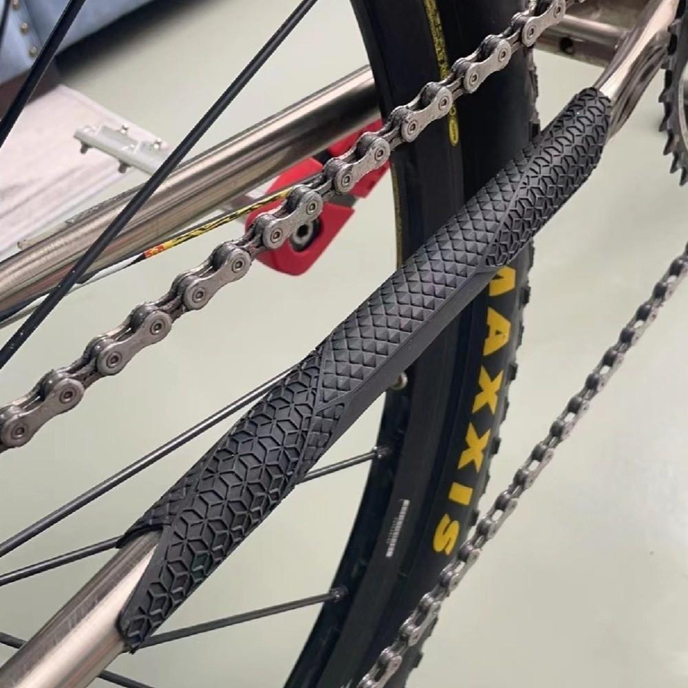Anti Scratch Chain Protection Sticker Self-Adhesive Silicone Chain Guard Mountain Road Vehicle