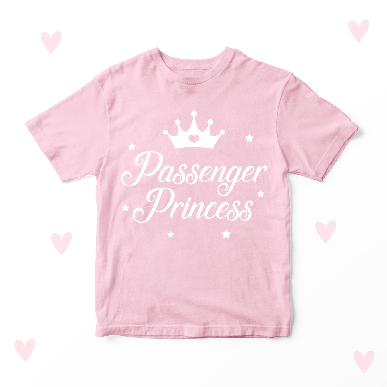 Passenger Princess Girls T-shirt, Funny Kids Clothing 120