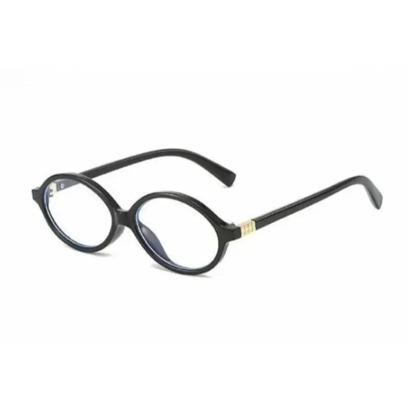 5PCS Retro Oval Eyeglasses for Women Men Blue Light Blocking Small Frame Glasses