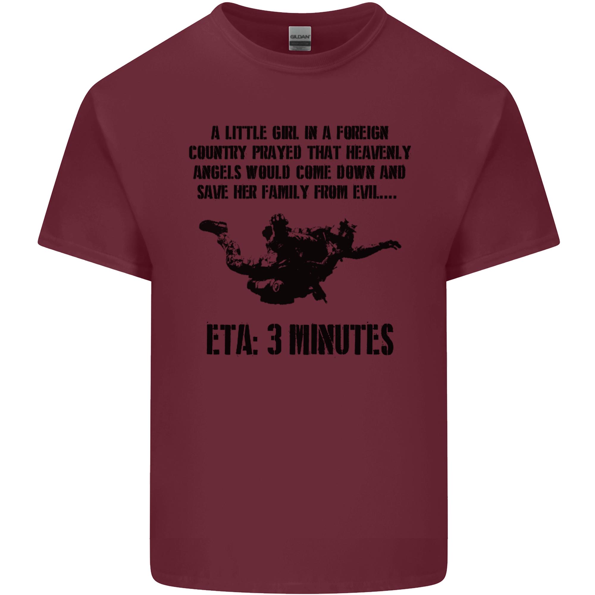 Eta 3 Mins Parachute RegiUnisext Para 1 2 3 4 Unisexs Light Cotton Tshirt S