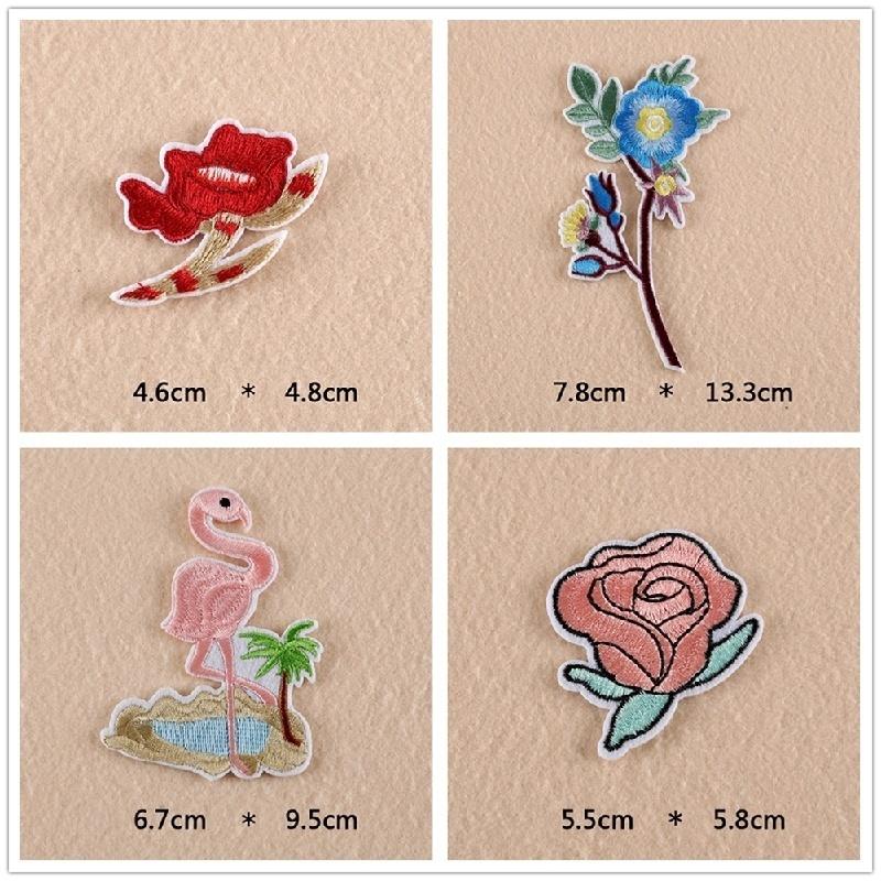 New 8Pcs/Set DIY Embroidery Patch Cartoon Pattern Design for Clothes Sticker