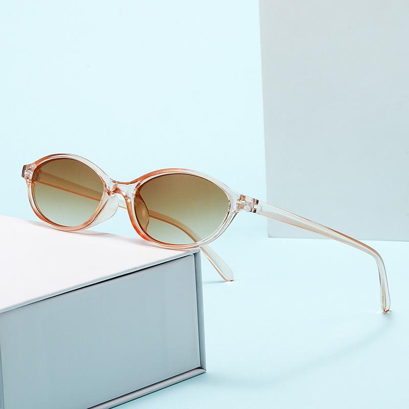 

New Oval sunglasses For women Fashion Brand Black Small Frame Eyeglasses Female Retro Clear Lenses Eyewear UV400 1PC