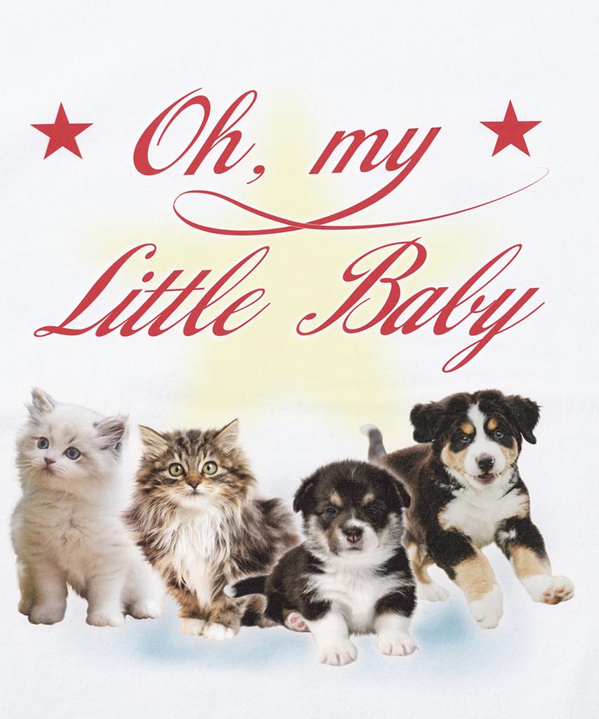 GAKKAI UNIONS Little Baby Short Sleeve T-Shirt White