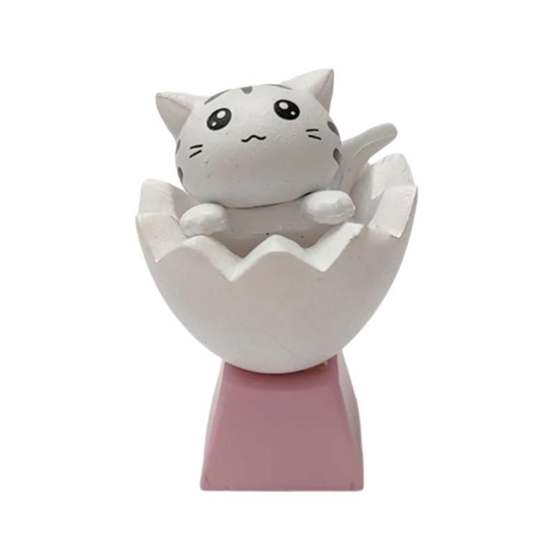 Animal Themed Keycap Eggshell Kitten Design For Crossed Switches Mechanical Keyboards Office Gaming Keycaps Replacement