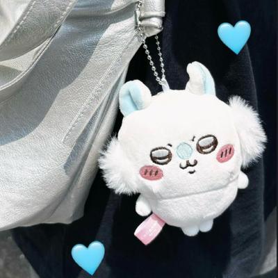 Chiikawa Momonga Standing Plush Keychain Cute Usagi Hachiware Chikawas Flying Squirrel Soft Kawaii Doll High-Quality Pendant