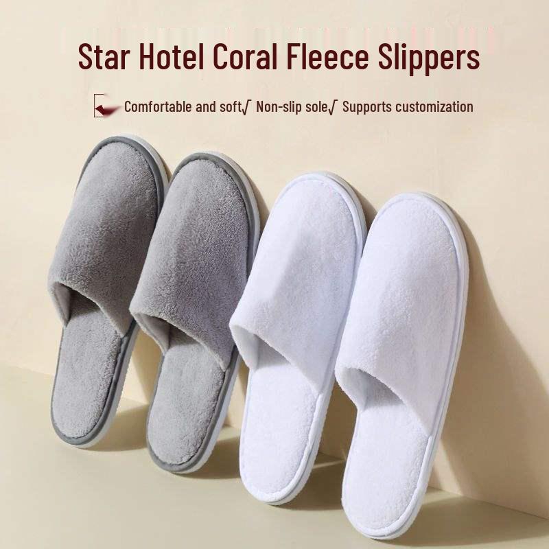 Luxurious Non-slip Hotel & Home Disposable Slippers