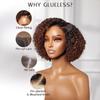 Wigs African Women Fashion Chemical Fiber Headgear Brown Partial Split Short Curly Hair Curling Wig