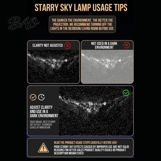 Soft Eye Protecting Light USB Star Projector Night Light, Starry Sky Lamp with Film Slides, Touch Dimming Holiday Decoration & Timer, Flexible