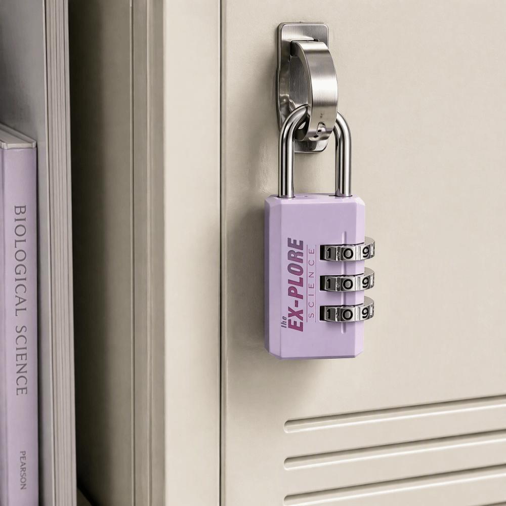 Electroplated Steel Shackle Resettable Combination Padlock Compact Lightweight Padlock Gym Locker