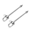2 Pcs Heavy Duty Bearing Swing Hangers 304 Stainless Steel Swing Hooks 1800mm D Type for Yoga Hammock Chair