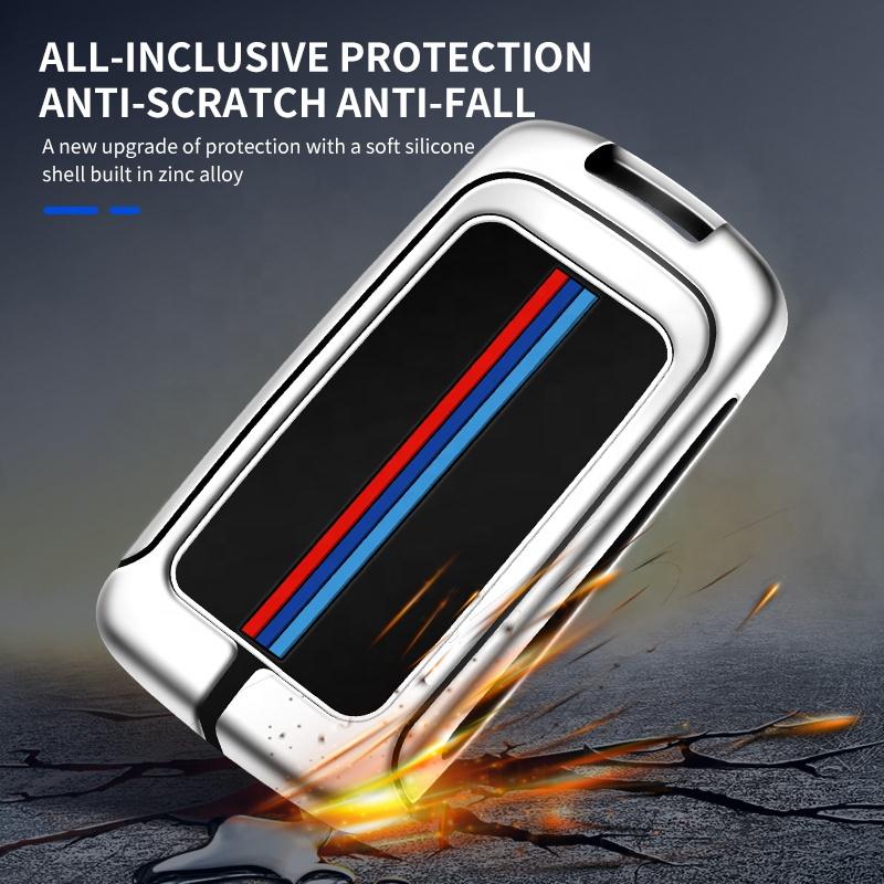 Car Key Accessories Alloy Smart Key Bag Remote Key Fob Cover Case Shell