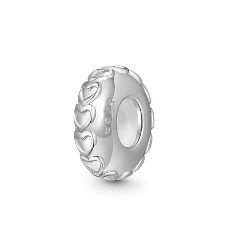 Moon Paw Clasp Clip Charm Copper Square Stone Spacer Bead Fit Original Bracelet Diy For Woman Girl Jewelry