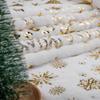 160X50Cm Pv Velvet Gilded Snowflake Velvet Fabric for Christmas Decoration Pillow Cover Women's Hoodie Handmade Diy Sewing Cloth
