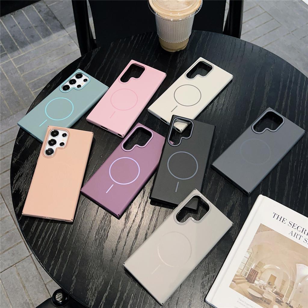 Ultra-thin Skin-sensitive Magnetic Attraction Is Suitable for Samsung S26Ultra Mobile Phone Case, Simple All-inclusive PC Hard Case A56 Anti-drop.