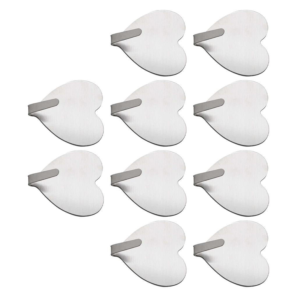 

10 шт./лот Компактный размер и высокая несущая способность - Настенный крючок для эффективной организации серебряный