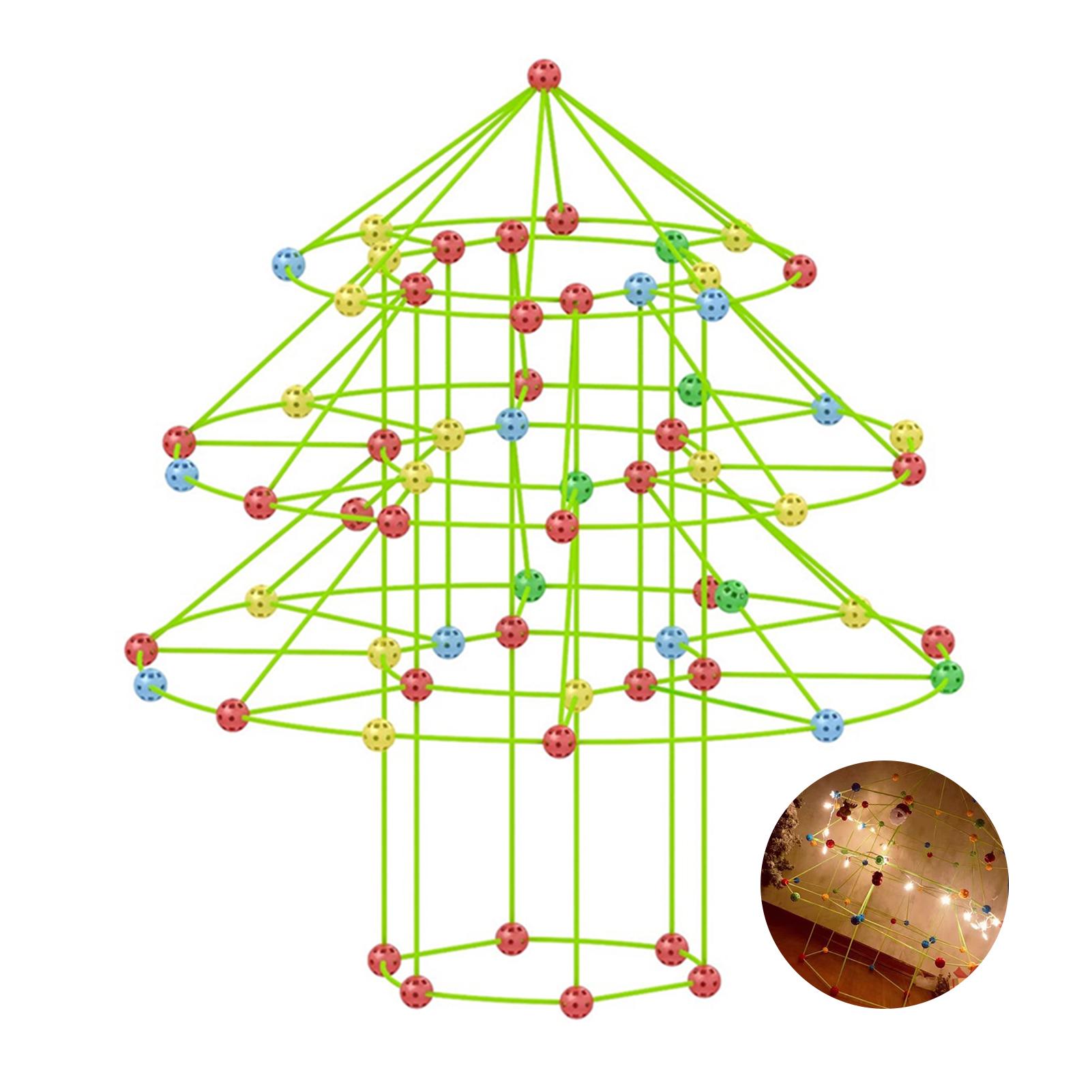 

Christmas Tree Forts Building Kit For Children Plastic Early Educational Toys For Boys Girls Children