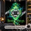 TapestryBorussia Mönchengladbach Custom Name Text Personalized Wall Hanging Tapestry Home Wall Decor