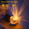 Water Ripple Atmosphere Night Light Portable Bedroom Lamp USB Charging Acrylic Lampshade Wireless for Home Furnishing Decoration