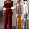 Stylish Women Tracksuit Cropped Top And Pants Set Comfortable Loungewear Collection Size 6-18