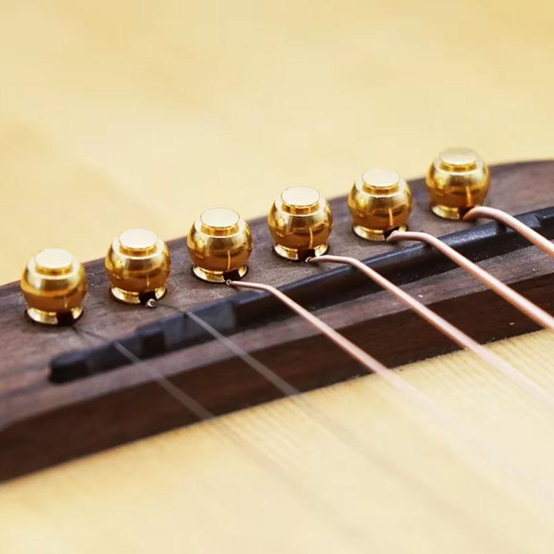 Guitar String Pegs Guitar String Pins Pure Copper String Pins  Acoustic Guitar String Pins  Brass String Pegs