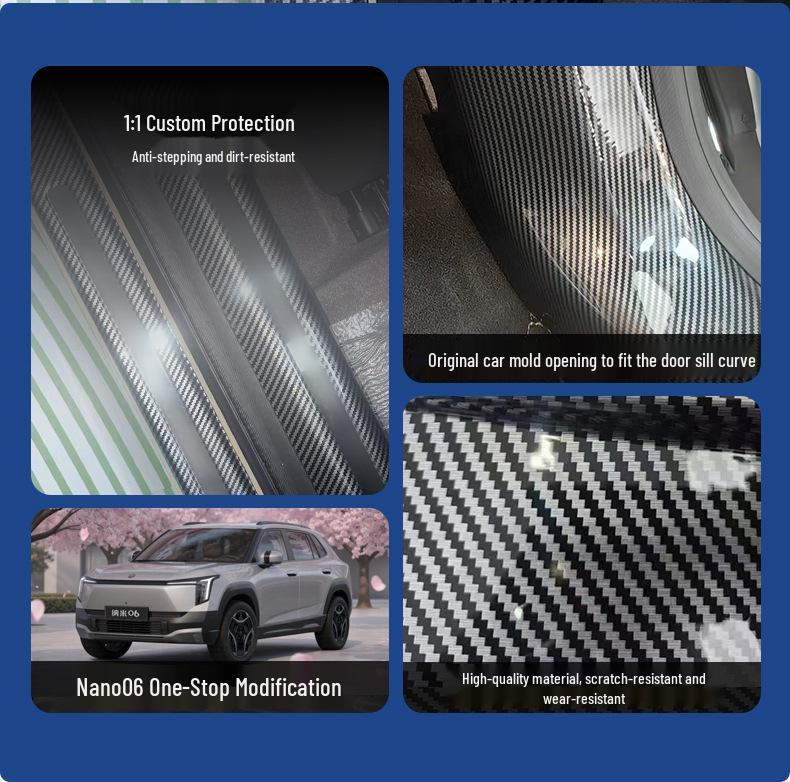 Nano 06 Threshold Strip: Welcome Pedal, Trunk Guard, and Tail Door Protection Trim
