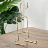 Tea Cup Holder Stand Vintage Metal Organizer Tea Cup and Saucer Holder Rack for Cabinet Shelf Living Room Afternoon Party Cafe