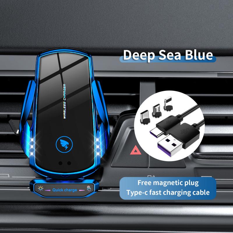 Astree 2025 Wireless Car Charger & Phone Holder - Fully Automatic Magnetic Suction for Apple Devices