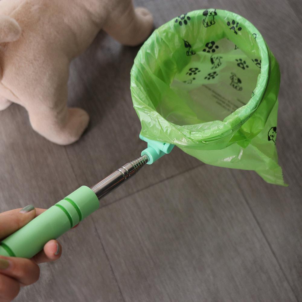 Retractable Dog Poop Scooper Long Handle Dog Waste Picker Dog Poop Catcher  Friendly Grabber