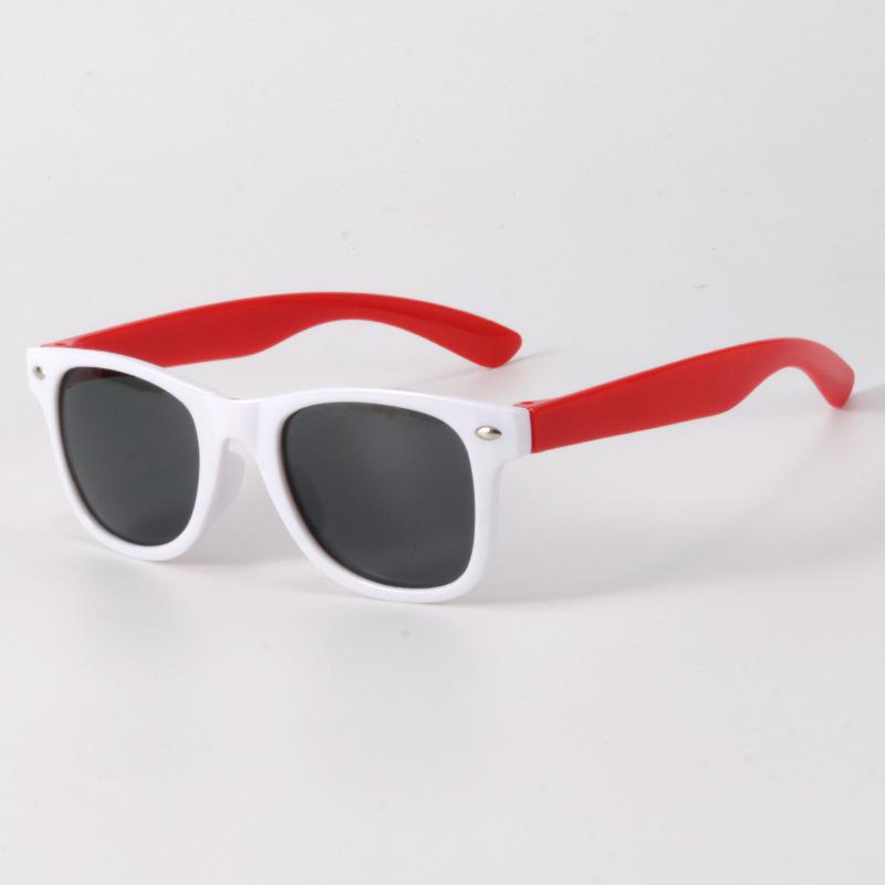 Anti-UV Color Block Children's Sunglasses: Trendy, Cute, Comfortable, Windproof & Sandproof for Boys and Girls