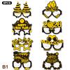 2026 New Year Paper Glasses 6/12pcs Festive New Year's Eve Party Glasses Fun Photo Props Party Eve Decoration Universal Size