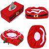 Christmas Towel Sets Belt Buckle Napkin Sets Home Decoration Creative Christmas Dinner Decor Party