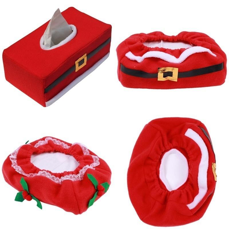 Christmas Towel Sets Belt Buckle Napkin Sets Home Decoration Creative Christmas Dinner Decor Party