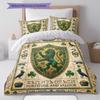 Mural Academy Emblem Pattern Bedding Quilt Set Quilt Cover Pillowcase Home Decoration Birthday Gift (1 * duvet cover + 2 * pillowcase, without core)