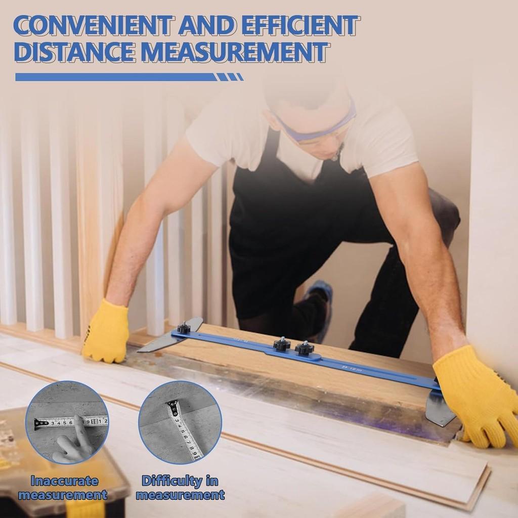 Aluminum Alloy Staircase Ruler Portable Household Stair Measuring Ruler Professional Staircase Renovation Measuring Tool