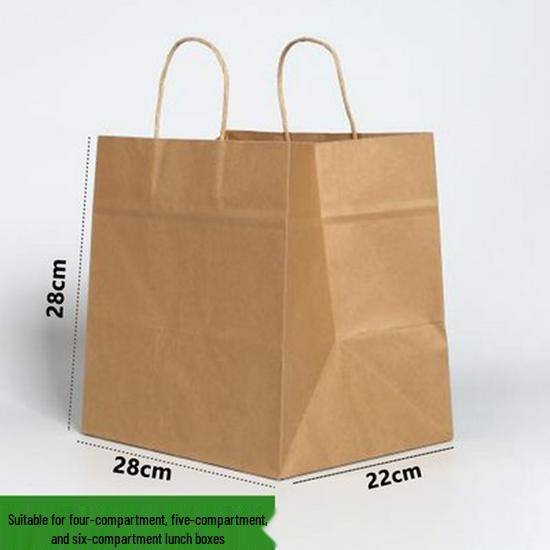 Saco de Papel Kraft Espesso de Grau Alimentício para Pão, Pastelaria, Almoço e Takeaway