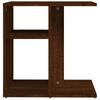 Side Table Brown Oak Look 50 X 30 X 50 Cm Engineered Wood
